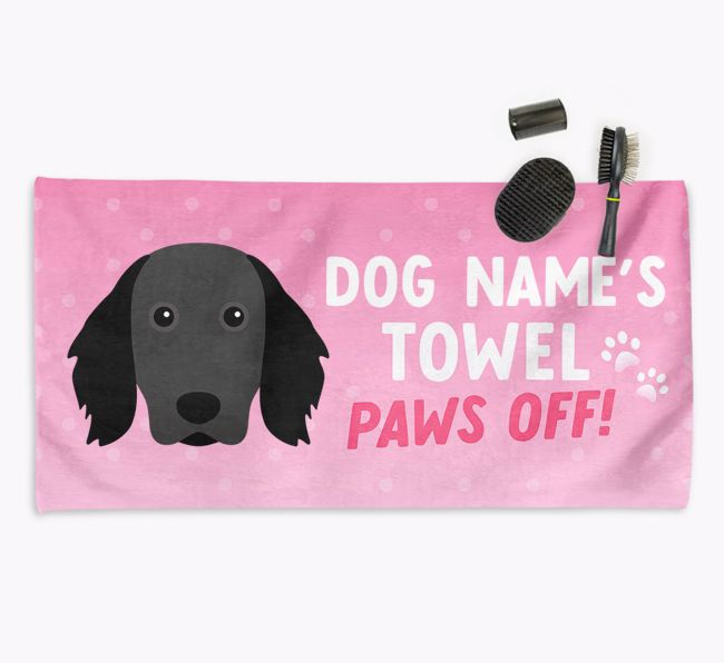 Paws Off Personalized Towel for your {breedFullName}